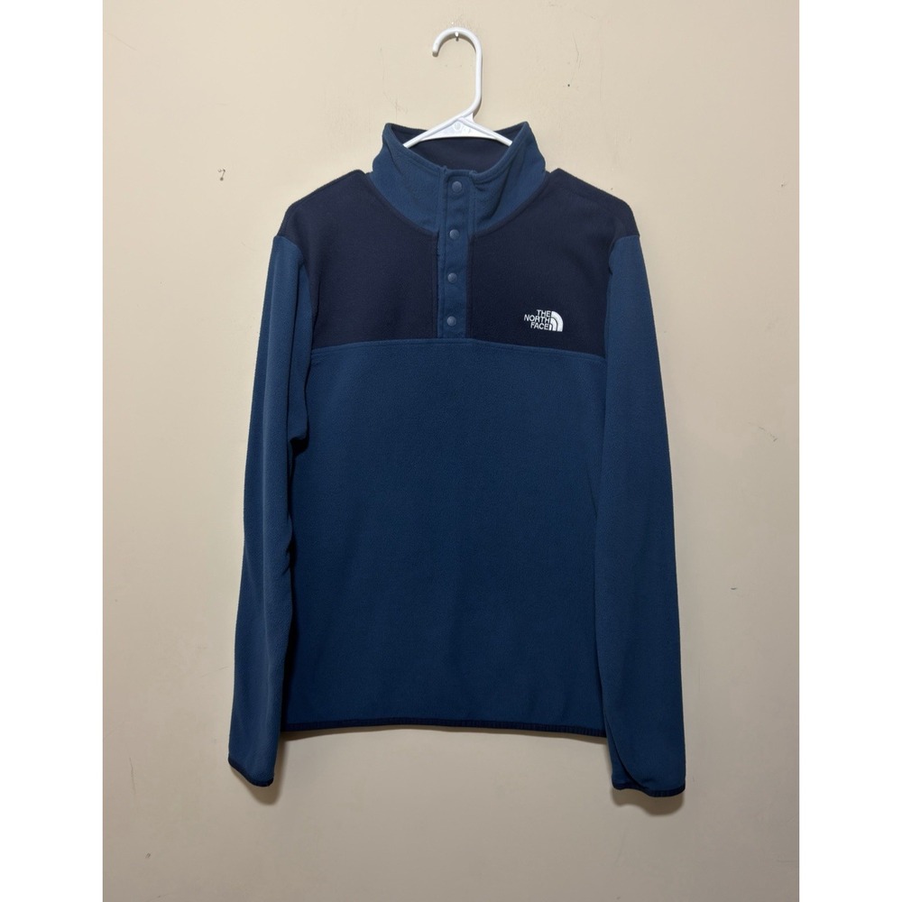 THE NORTH FACE Mens TKA Glacier Snapneck Pullover. Size S Lightweight Fleece